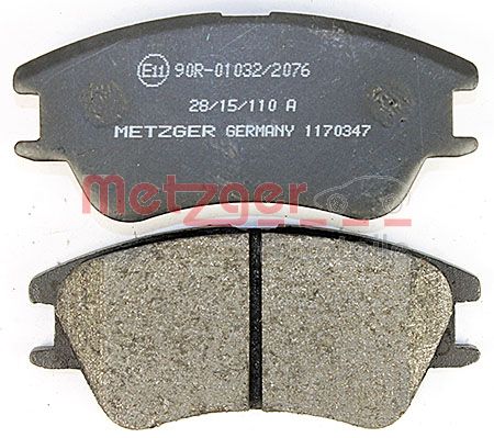 METZGER 1170347 Bremsbelagsatz, Scheibenbremse